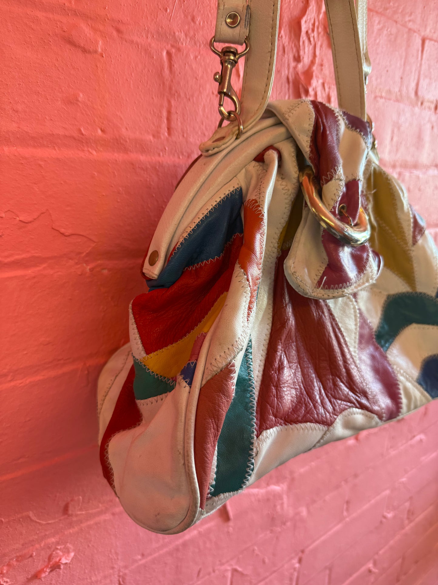 80s leather bag