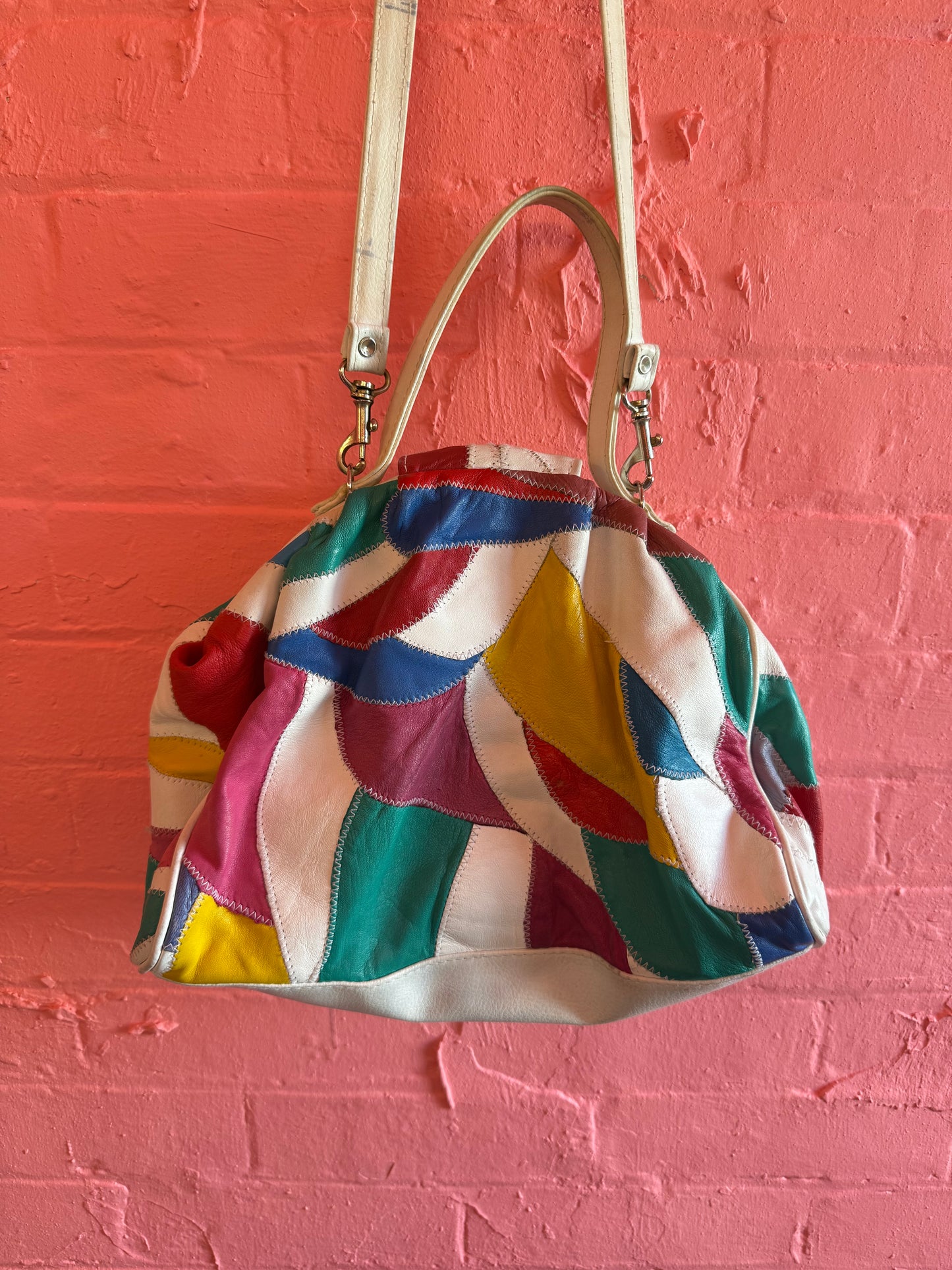 80s leather bag