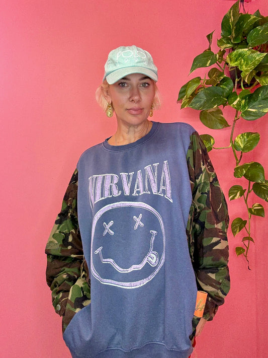 Nirvana smiles lazy top