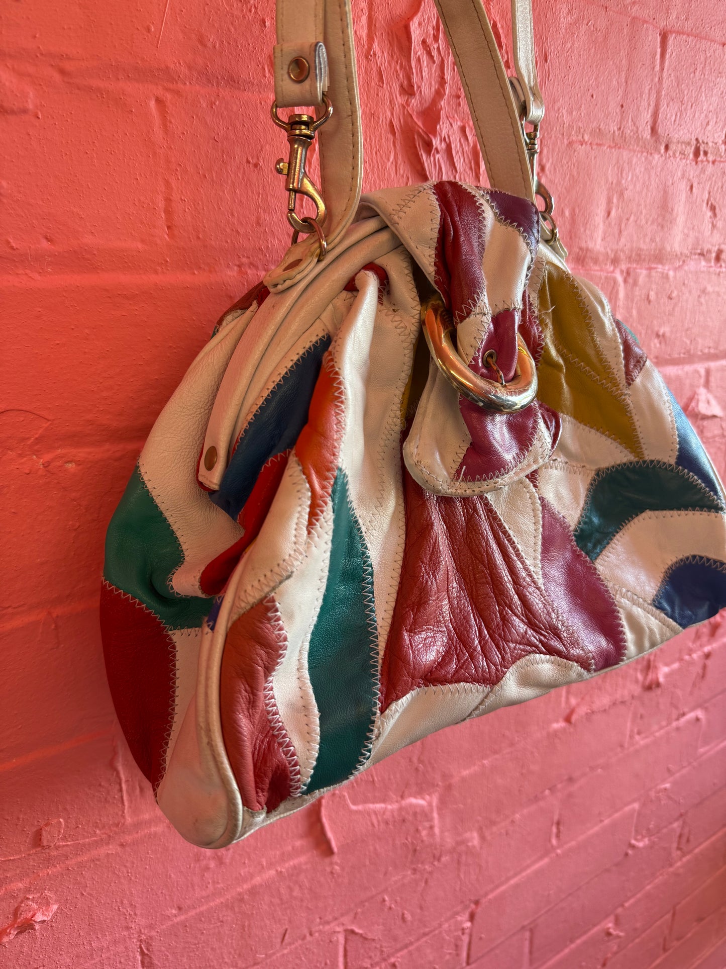 80s leather bag