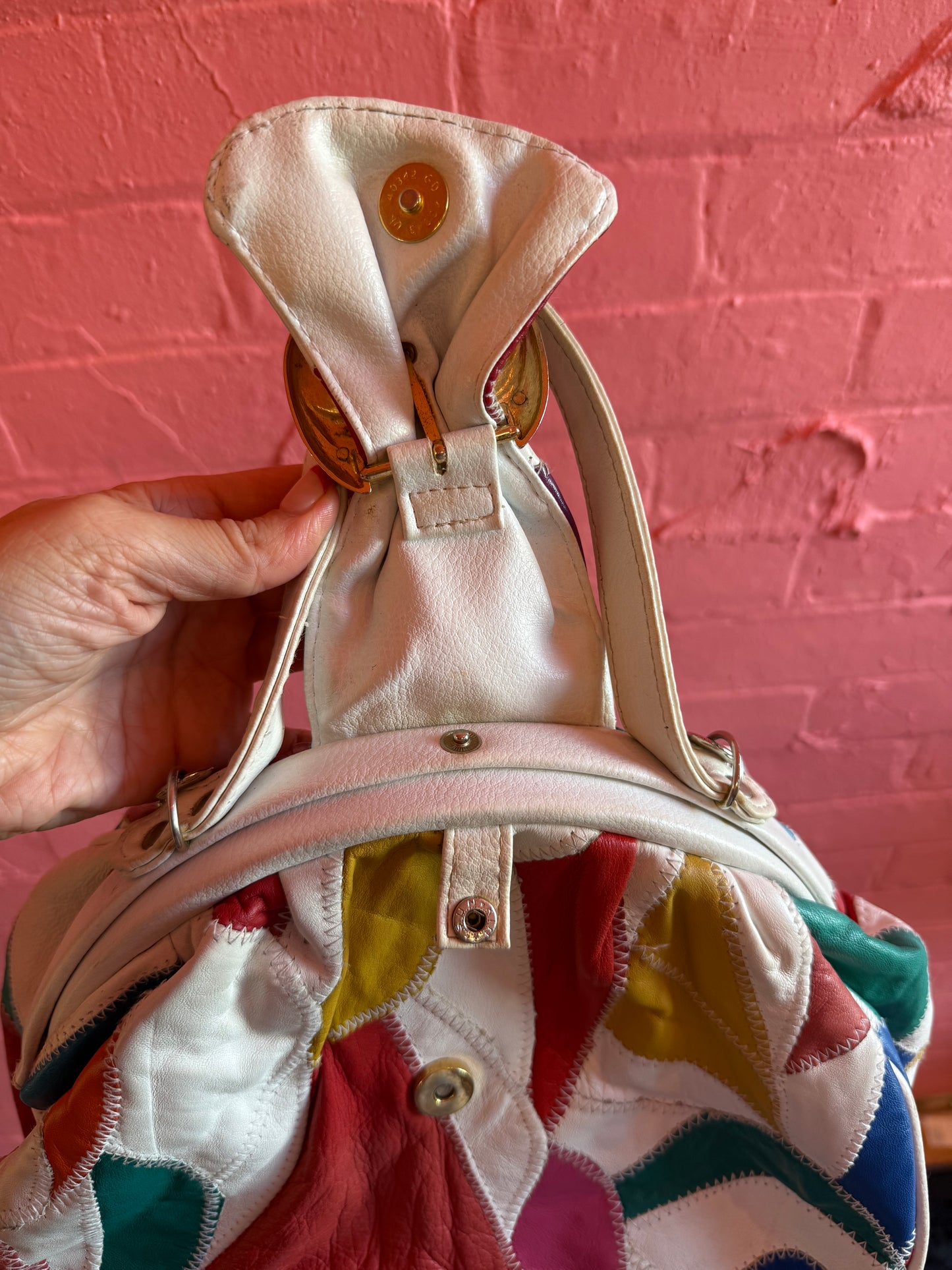 80s leather bag