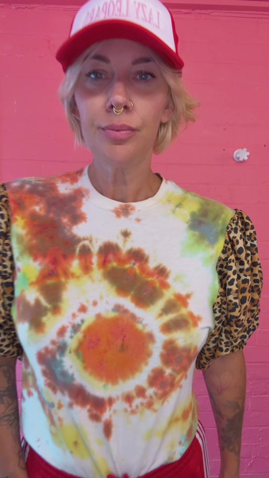 Tie dye puff